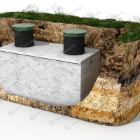 Септик Борисова Классика 10 в грунте