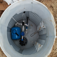 Насосное оборудования в скважинном кессоне Дочиста КС 1200