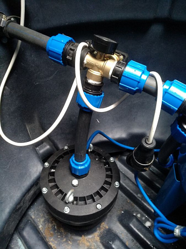 Кессон Термит 1-1 с обсадной гильзой вид внутри сбоку