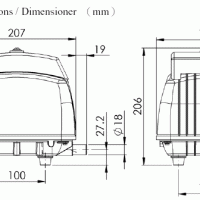 Размеры компрессора AirMac DB-60
