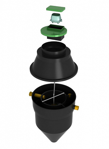 Конструкция септика Борисова Композит Аэро Лонг