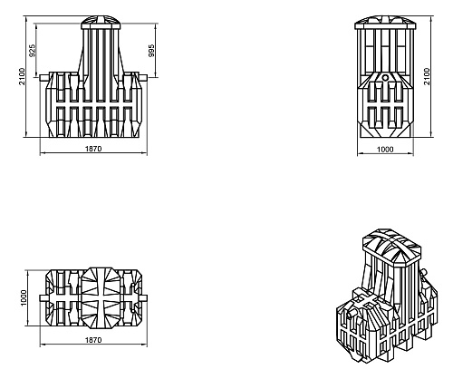 ERGOBOX 5 размеры