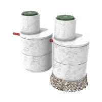 Септик из бетонных колец КС 15-9 две колонны