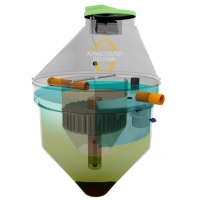 Септик Кристалл-8 Пр вид в 3D