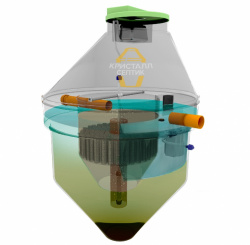 Септик Кристалл-8 Пр вид в 3D