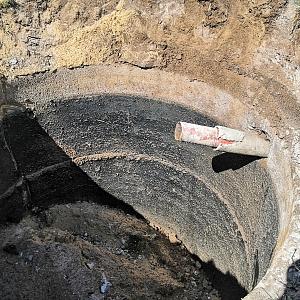 Колодец со снятой крышкой