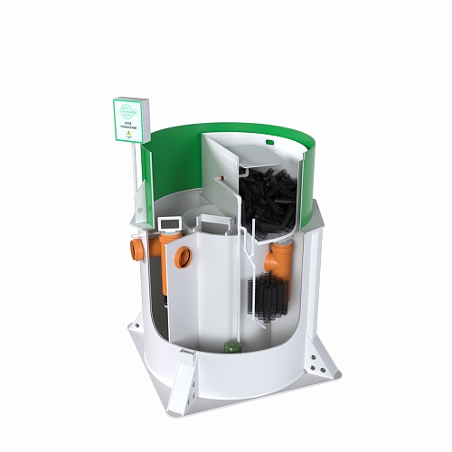 Септик Хара 8 миди в разрезе вид сбоку