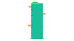 Канализационная насосная станция из стеклопластика